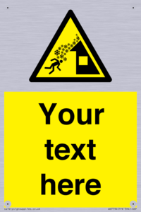 Custom warning roof avalanche